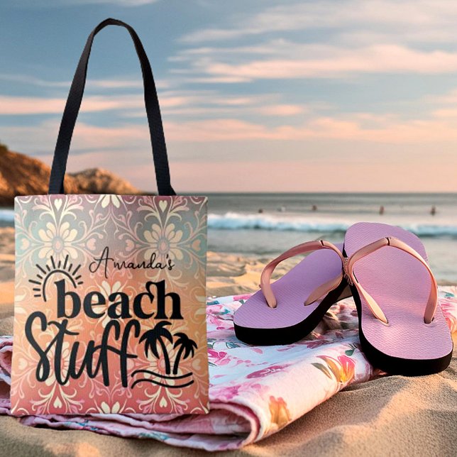Tote Bag "Plage" personnalisée (Créateur téléchargé)