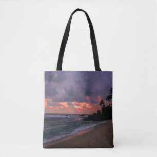 Tote Bag Plage romantique à Dusk