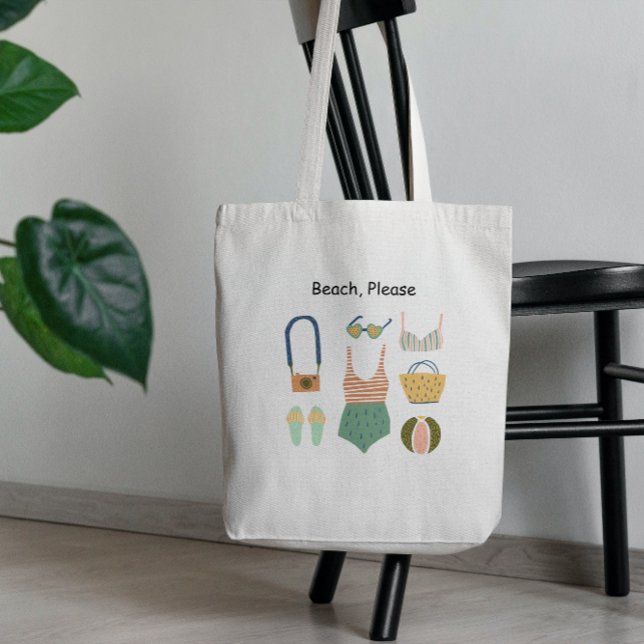 Tote Bag Plage, S'Il Vous Plaît (Créateur téléchargé)