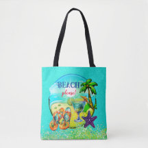 Plage s'il vous plaît turquoise personnalisée