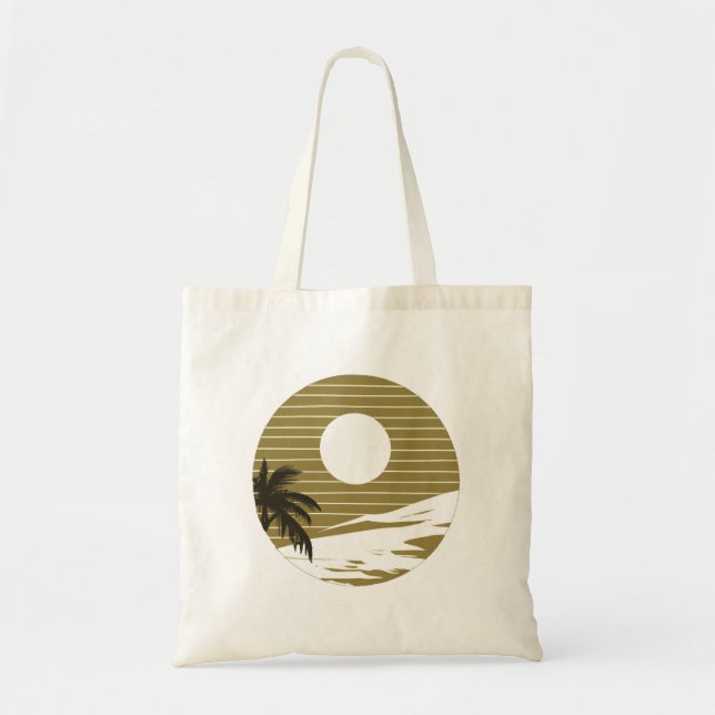 Tote Bag Plage Sunset (Devant)