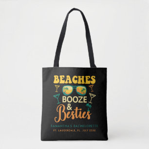 Tote Bag Plages de fête de Bachelorette Alcool Cadeau assor