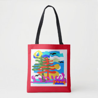 Tote Bag PLAGES - Soleil & Surf - Australie - Rouge