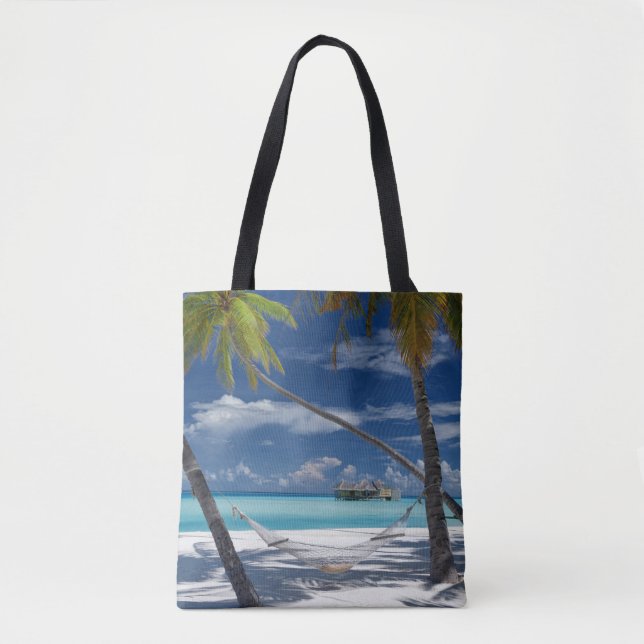 Tote Bag Plages tropicales | Sandy Beach, Maldives (Devant)
