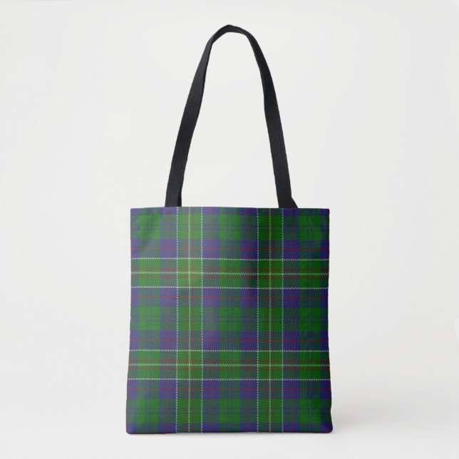 Tote Bag Plaid de tartan écossais de chasseur de clan (Devant)