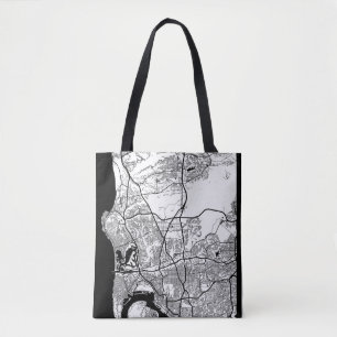 Tote Bag Plan de la ville de San Diego États-Unis