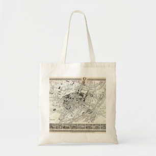 Tote Bag Plan de Munich - Carte picturale vintage de 1844