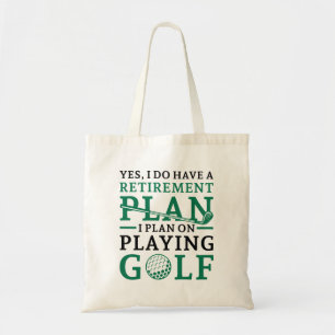 Tote Bag Plan de retraite Golf