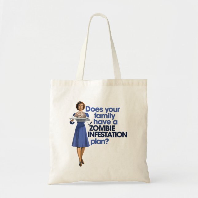 Tote Bag Plan d'infestation zombie (Devant)