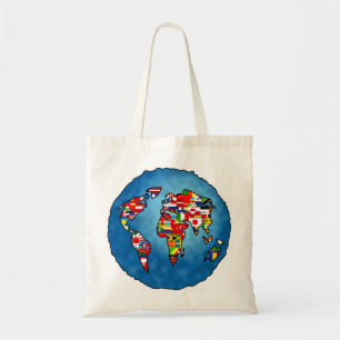 Tote Bag Planète de drapeau