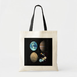 Tote Bag Planètes système solaire collage