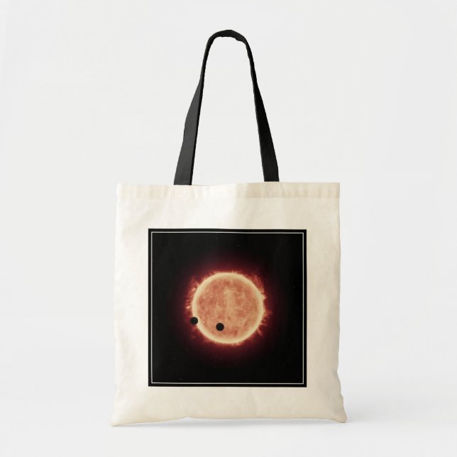 Tote Bag Planètes Transitant Red Nwarf Star Dans Trappist-1 (Devant)