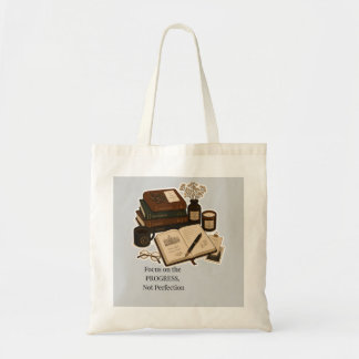 Tote Bag Planificateur d'études d'esthétique Dark Academia