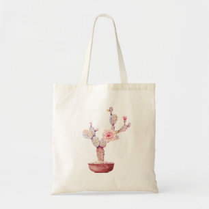Tote Bag Plante de cactus d'aquarelle
