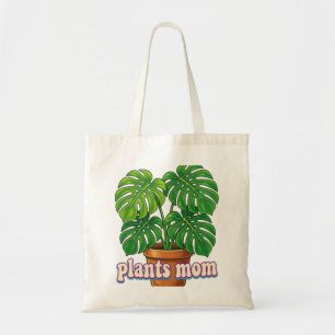 Tote Bag Plante en pot graphique aquarelle boho - "Choisiss