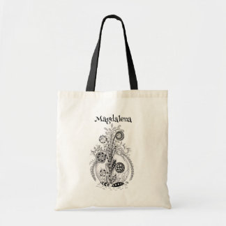 Tote Bag Plante florale Art Zen Ink -