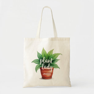 Tote Bag Plante personnalisée Lady Gardening