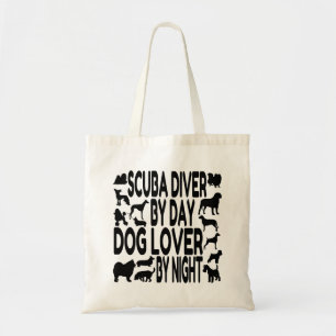 Tote Bag Plongeur Amoureux des chiens
