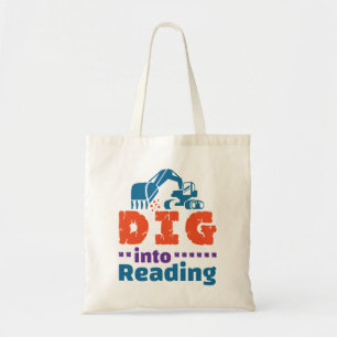 Tote Bag Plongez dans la bibliothèque de l'enseignant de le