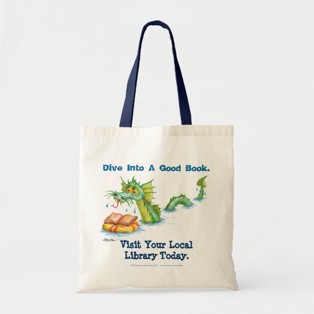 Tote Bag Plongez dans un bon livre (Devant)