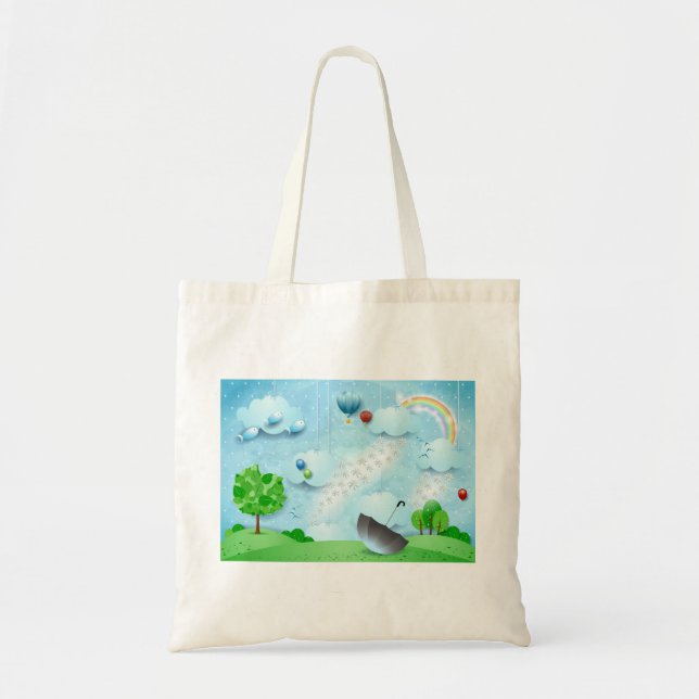 Tote Bag Pluie de fleurs (Devant)