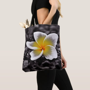 Tote Bag Plumeria Frangipani Hawaii