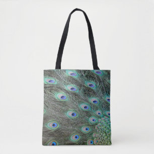Tote Bag Plumes de paon Fourre-tout