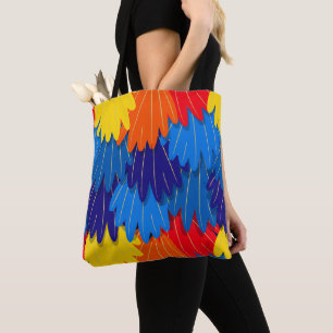 Tote Bag Plumes de perroquet de Macaw Scarlet
