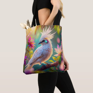 Tote Bag Plumes rousses à crête juvénile Dove Imaginaire Oi