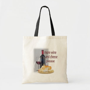 Tote Bag Plus de vin et de fromage