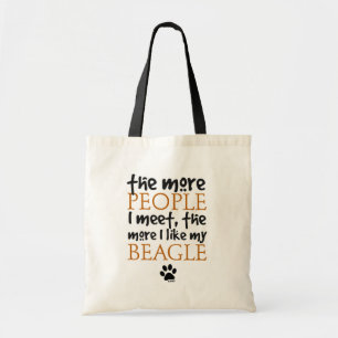 Tote Bag Plus les personnes je rencontre plus que j'aime