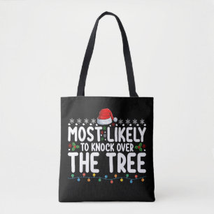 Tote Bag Plus susceptible de renverser l'arbre de Noël