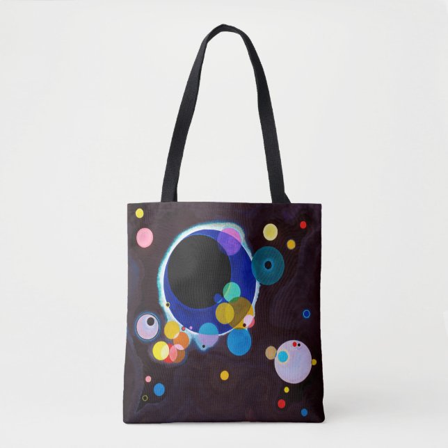 Tote Bag Plusieurs cercles, Wassili Kandinsky (Devant)