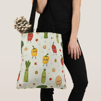 Tote Bag Pochette Veggie Delight