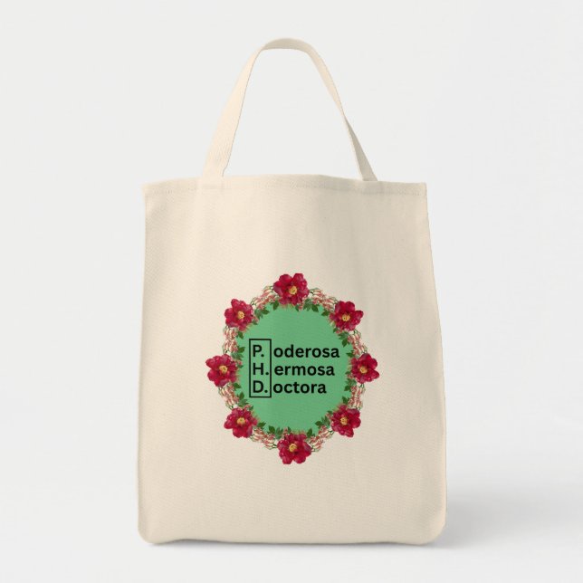 Tote Bag Poderosa hermosa doctora (PHD) (Devant)