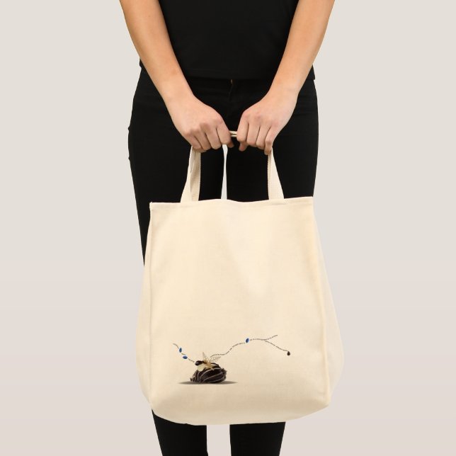 Tote Bag Poème de coquillages côtiers moderne et élégant (Devant (produit))