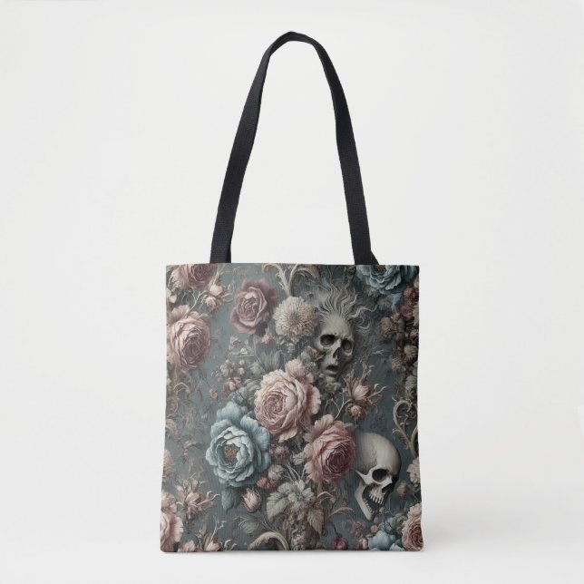 Tote Bag 🪦 poètes en attente - gothique victorien (Devant)