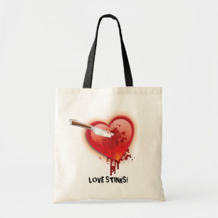 Tote Bag Poignardez-moi dans les Anti-Valentines de coeur