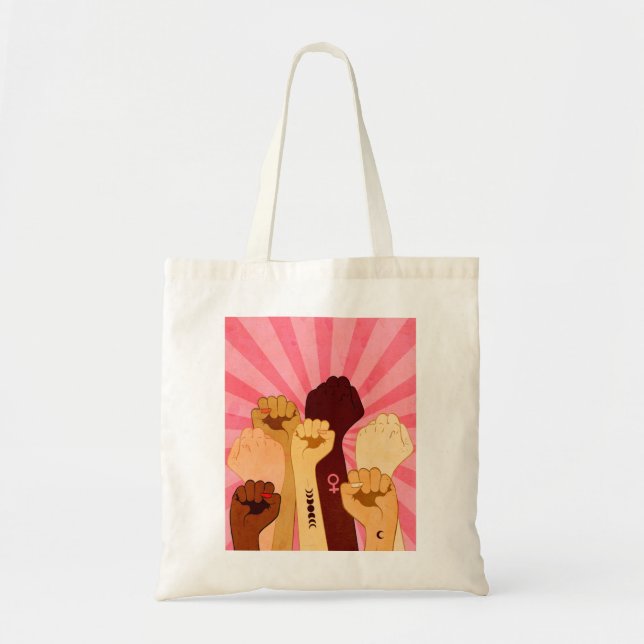 Tote Bag Poignées de poing levées (Devant)