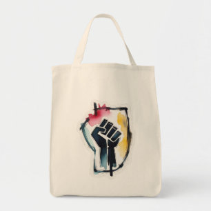 Tote Bag Poing de Mars Art de Justice Sociale Résister Lutt