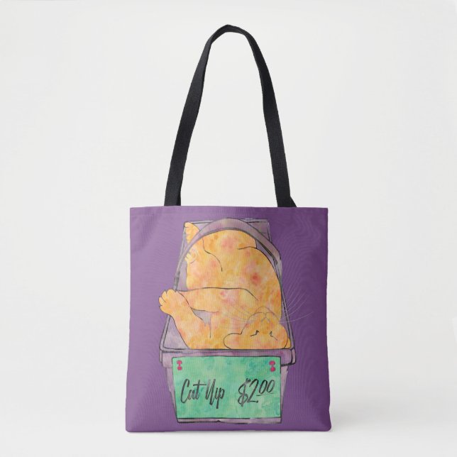 Tote Bag Point de contact de chat (Devant)