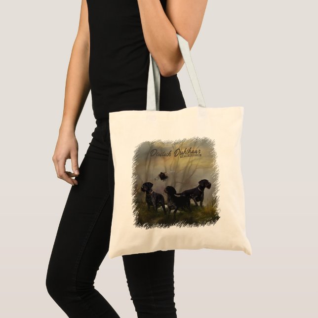 Tote Bag Pointeur À poils durs allemand (Devant (produit))