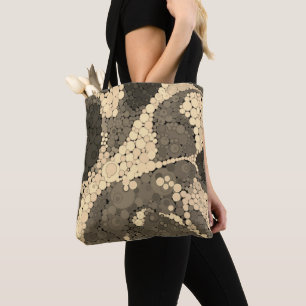 Tote Bag Points pointillisme abstraits sans couture cercles