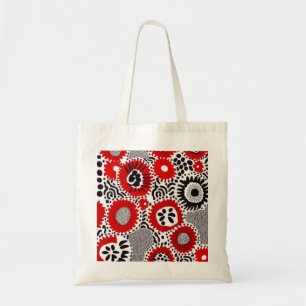 Tote Bag Points rouges et noirs