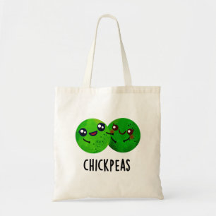 Tote Bag Pois chiches amusant Petit pois de pois de fille