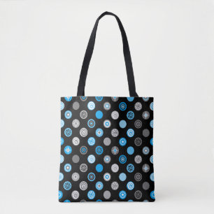 Tote Bag Pois d'hiver Black Holiday Fourre-tout