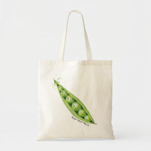 Tote Bag Pois doux mignons dans un touron de pois végétal