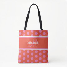 Pois rose monogramme