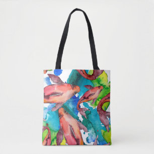 Tote Bag Poisson aquatique. Mer rouge et poissons exotiques