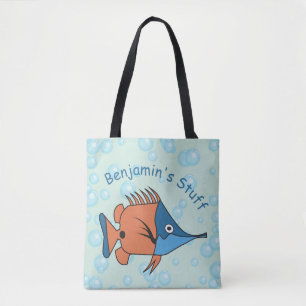 Tote Bag Poisson Carton mignon
